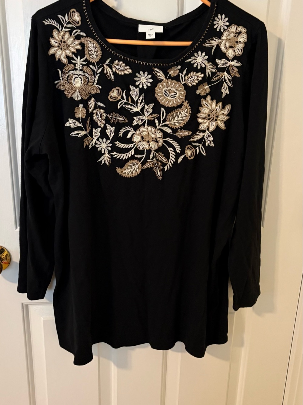Jjill Black knit top